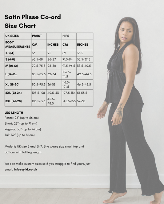 Black Plisse Trousers