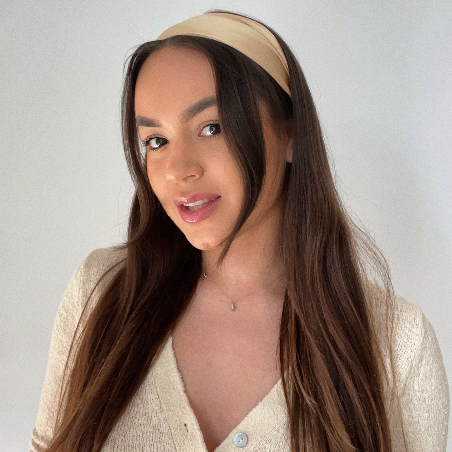 Vanilla Silk Headband - Wide