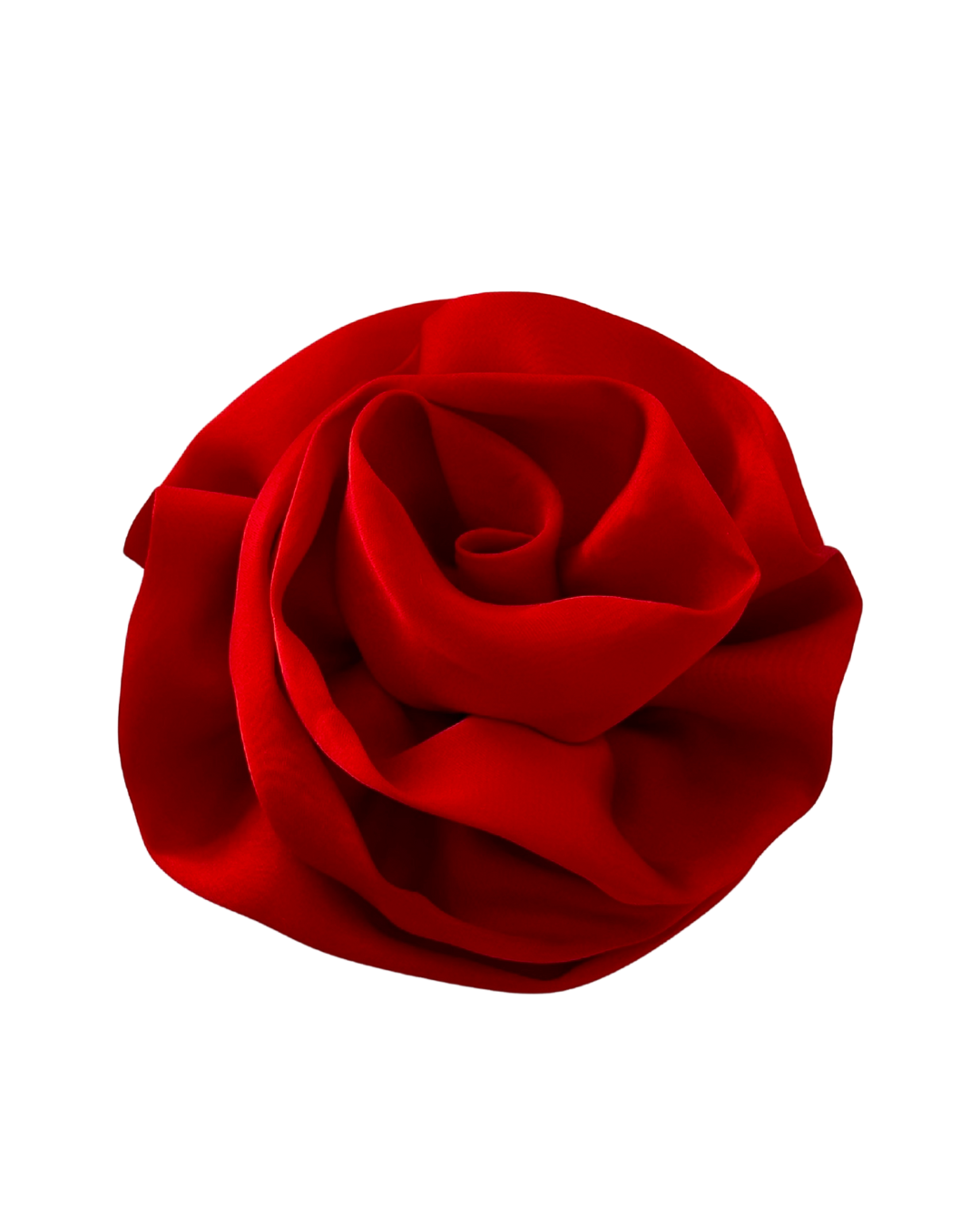 Red flower hair clip