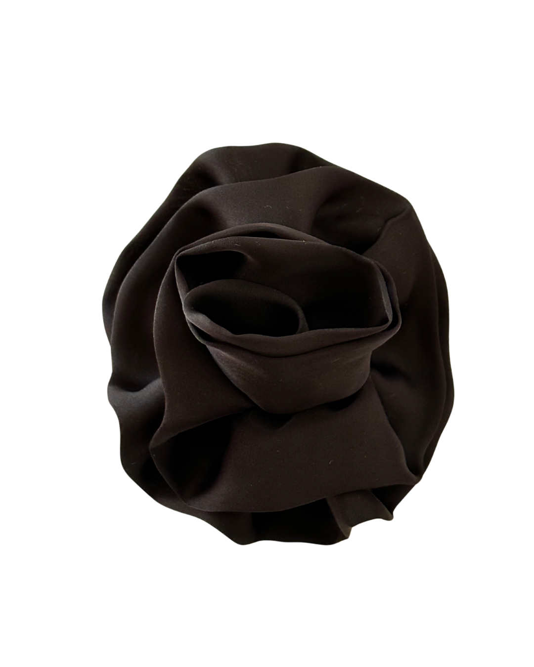 Black flower scrunchie