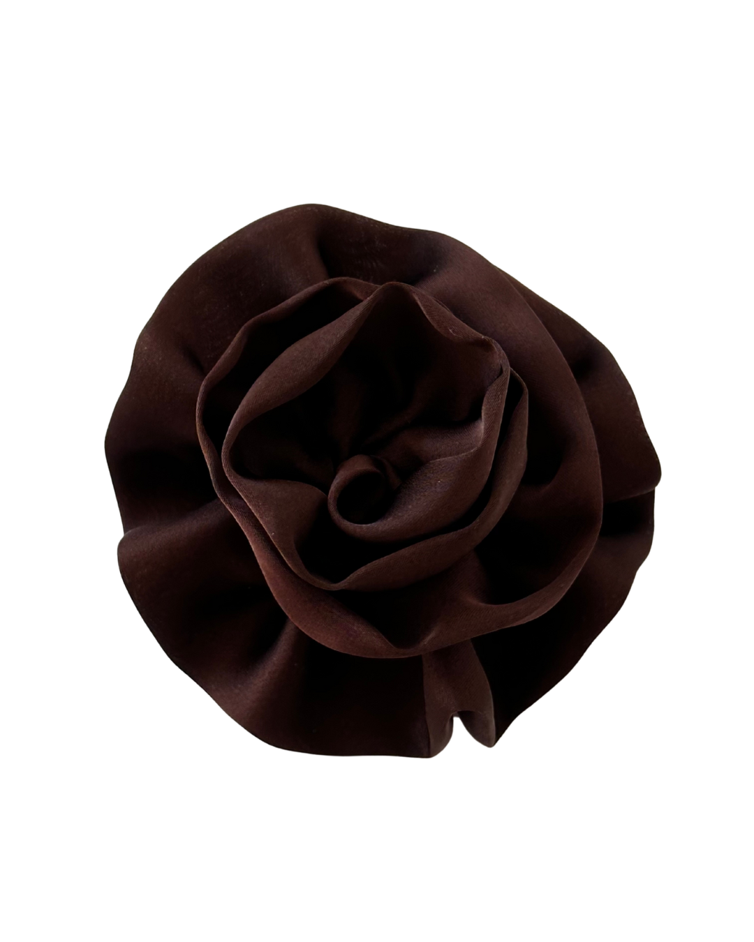 Brown flower scrunchie