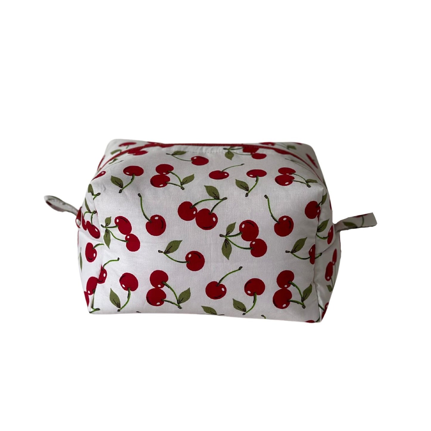 cherry print make up bag