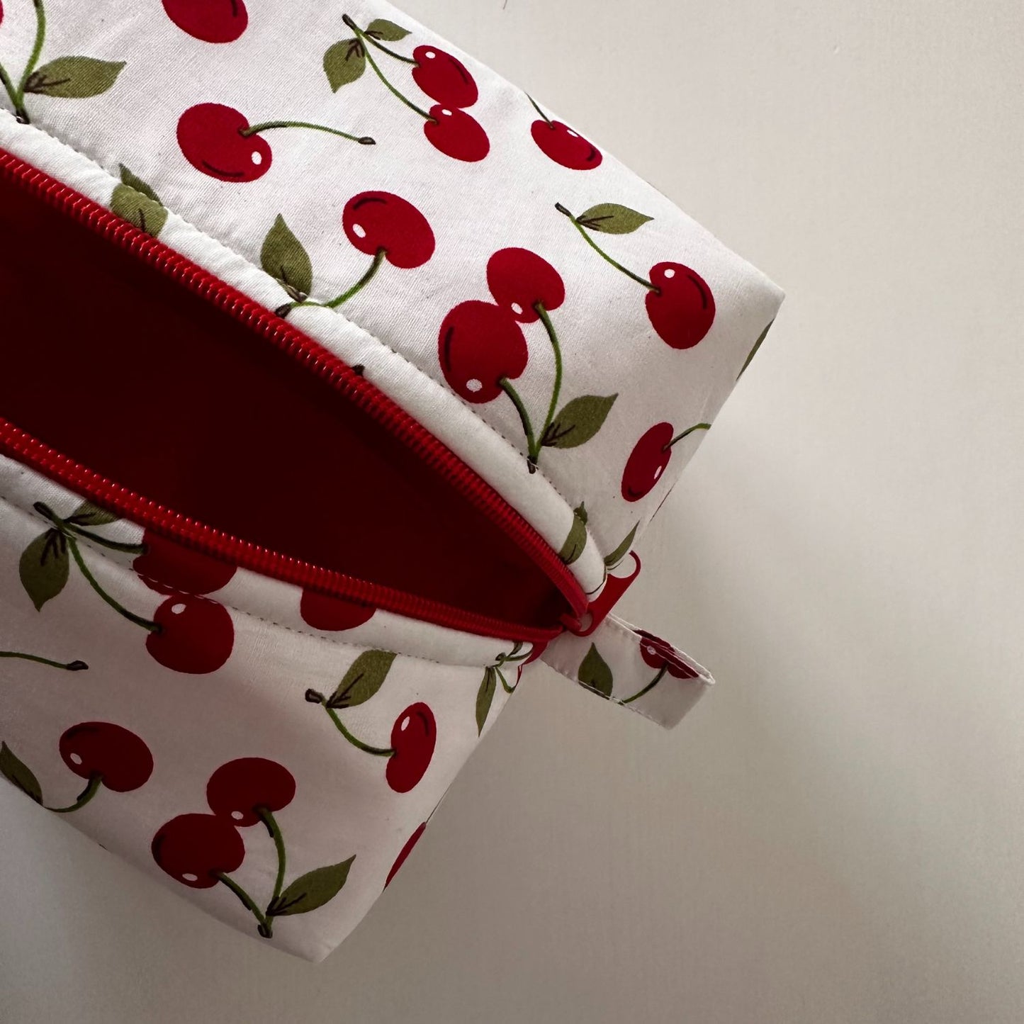 cotton makeup bag fruit print