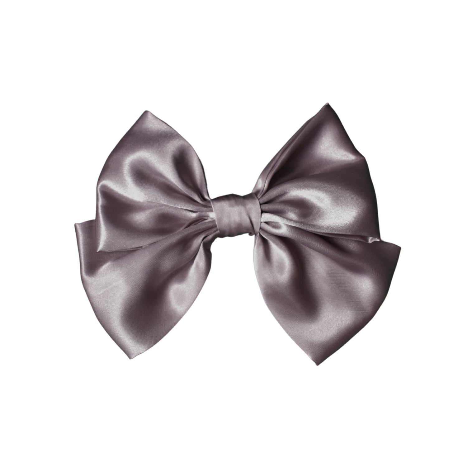 silver hair bow clip