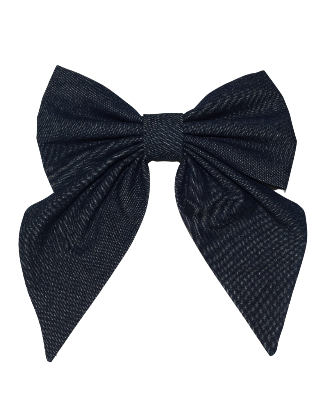 Hair bow - Dark Denim