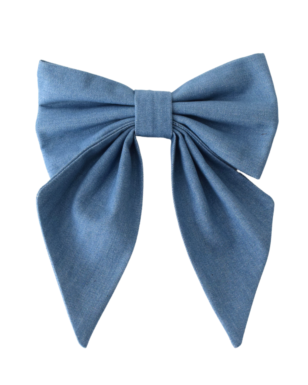 NEW - Denim bow hair clip