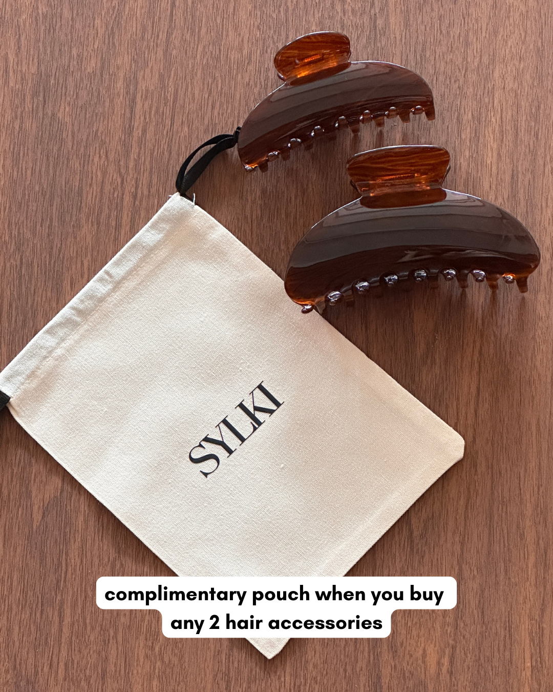 Acetate Claw Clip in Canela