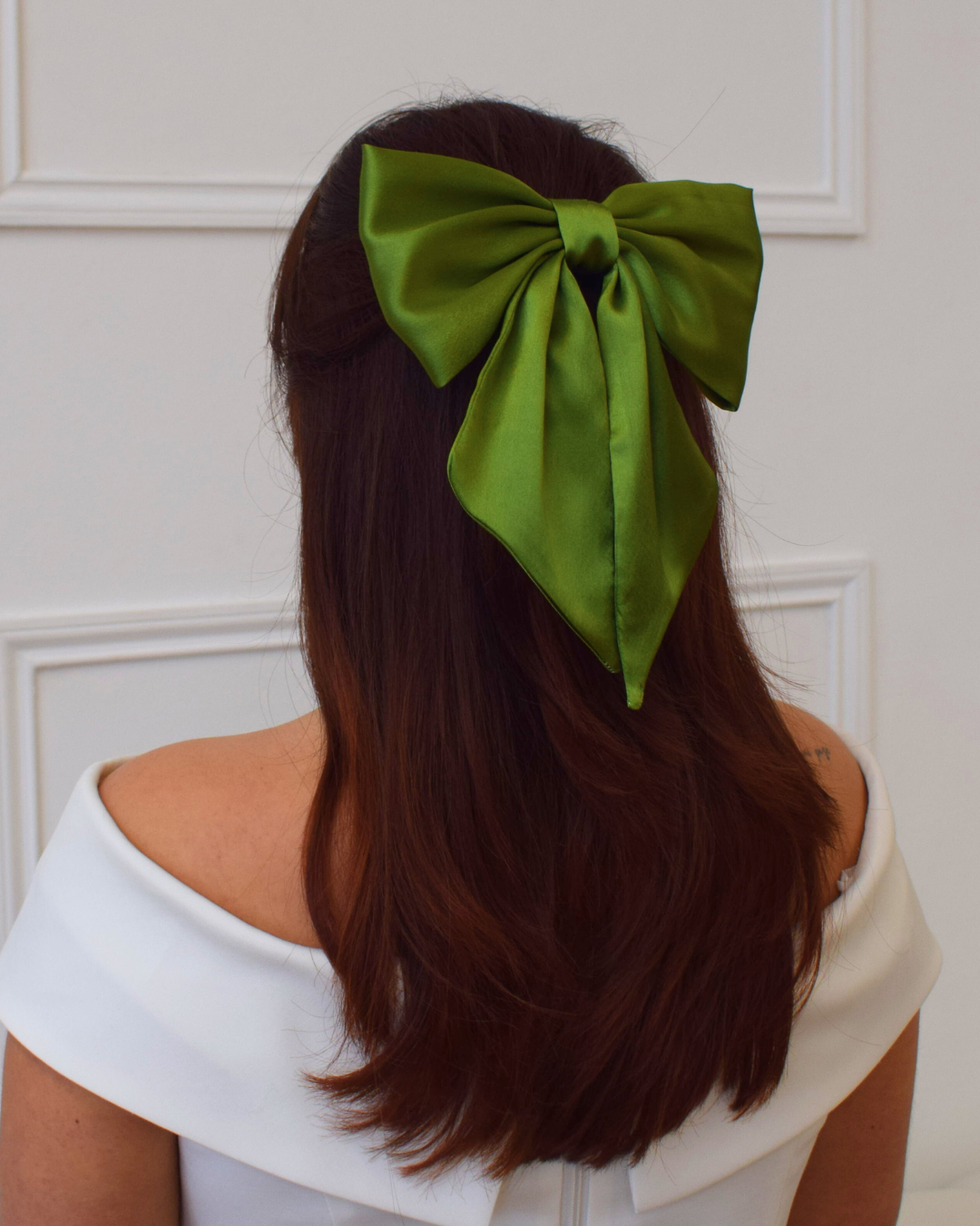 Hair bow - Green