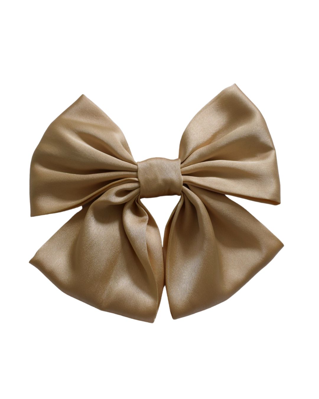 Hair bow - Beige/Gold