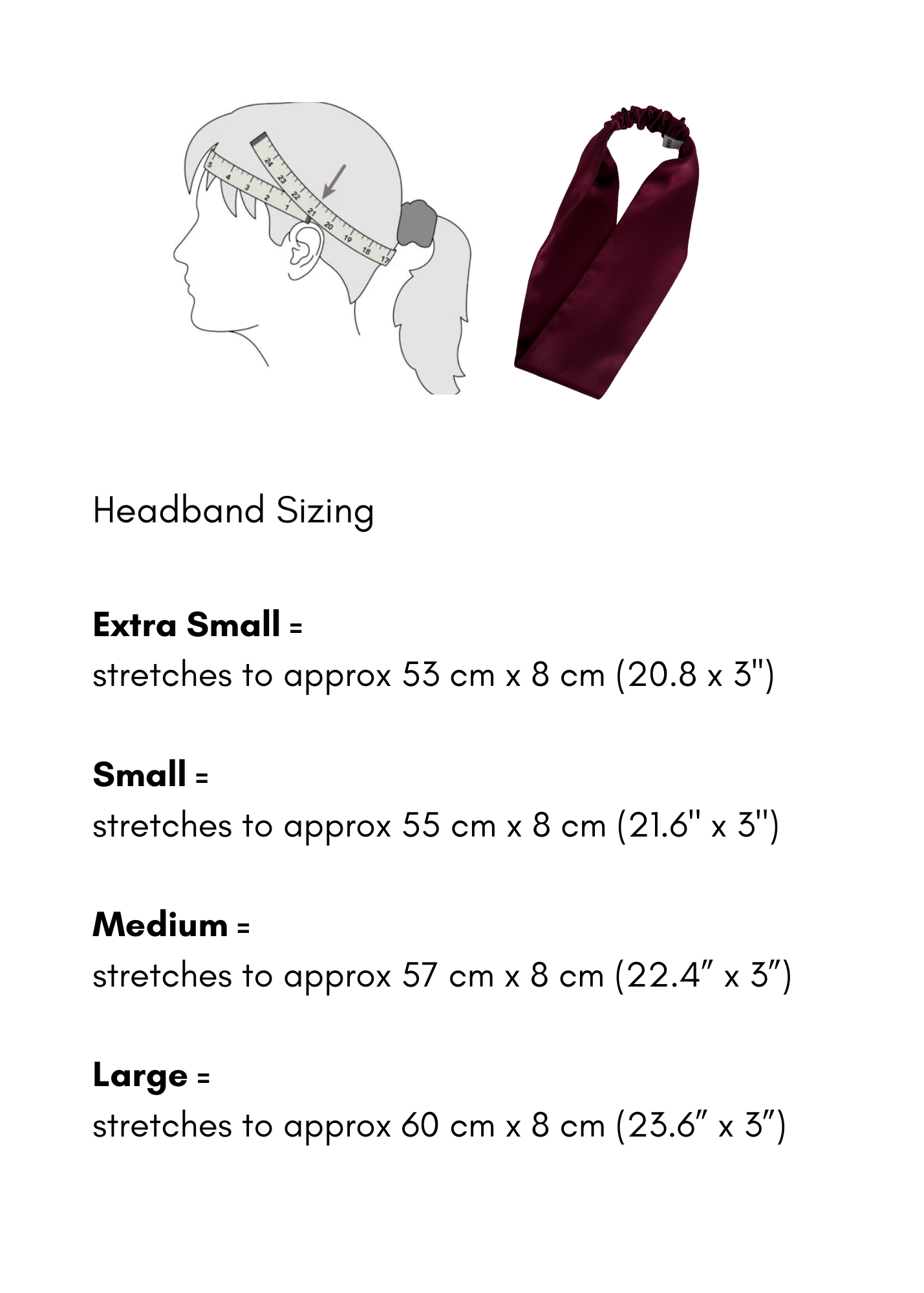 Satin Headband - Brown