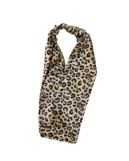 Silk Headband - Leopard Print