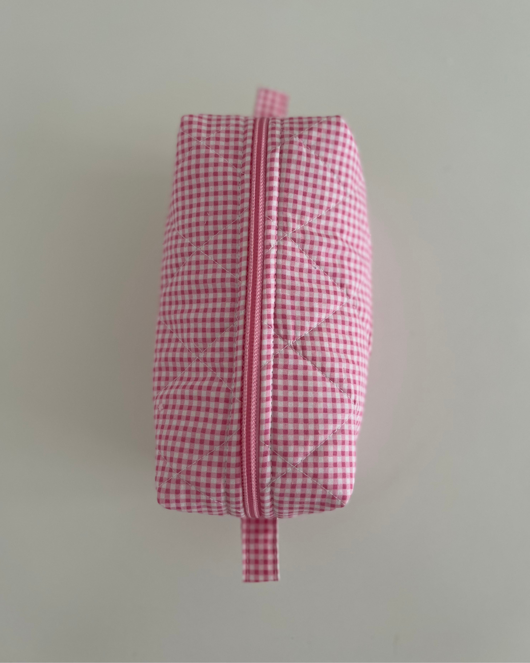 NEW: Pink Gingham Makeup Bag