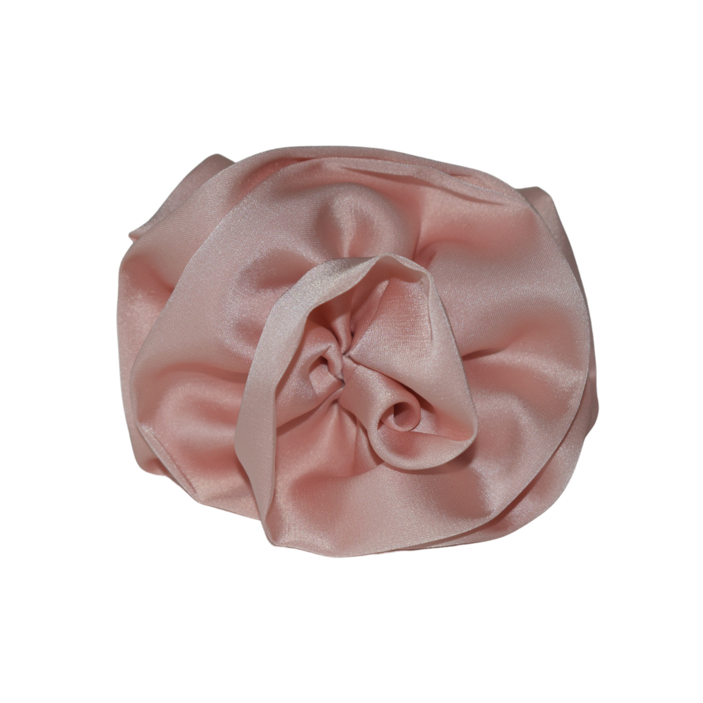 Peach flower scrunchie
