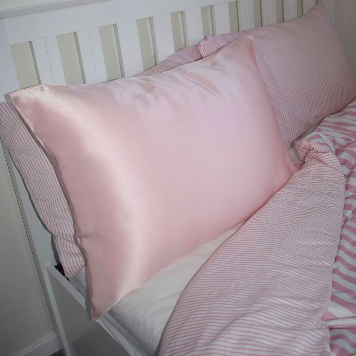 Pink Silk Pillowcase