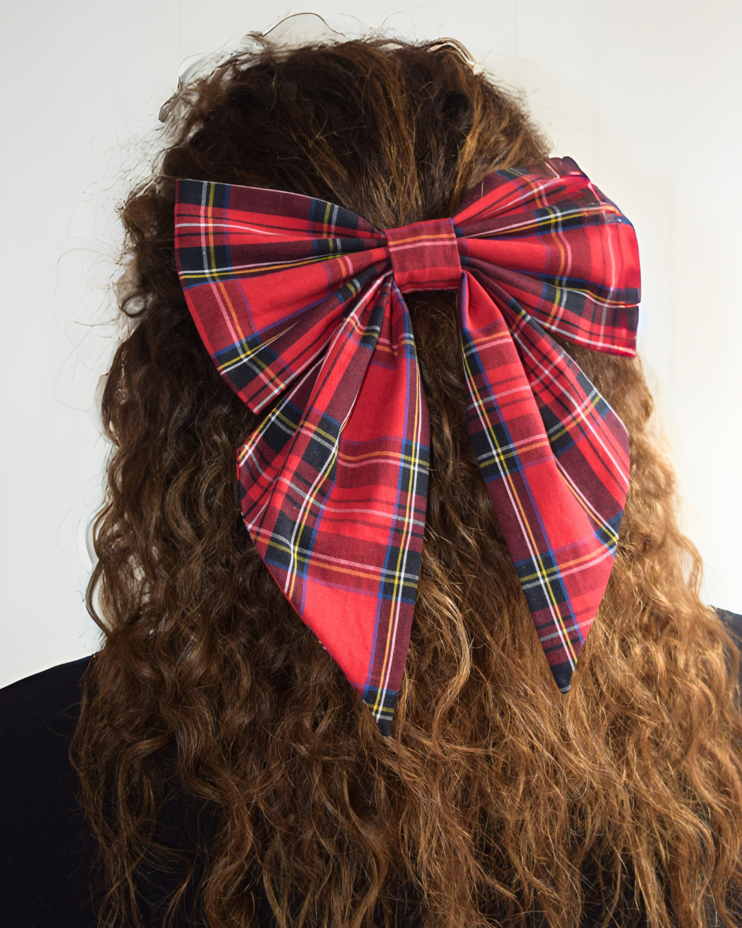 Hair bow - Red Tartan