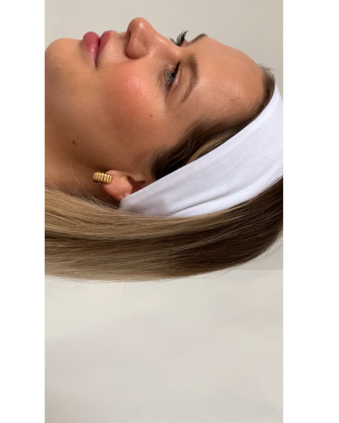 Soft satin-lined headband for curly and textured hair