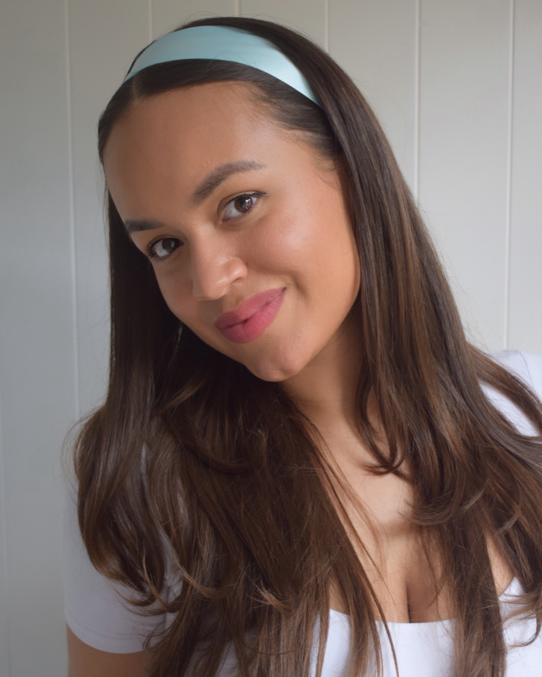 Silk Headband - Leopard Print - Thin