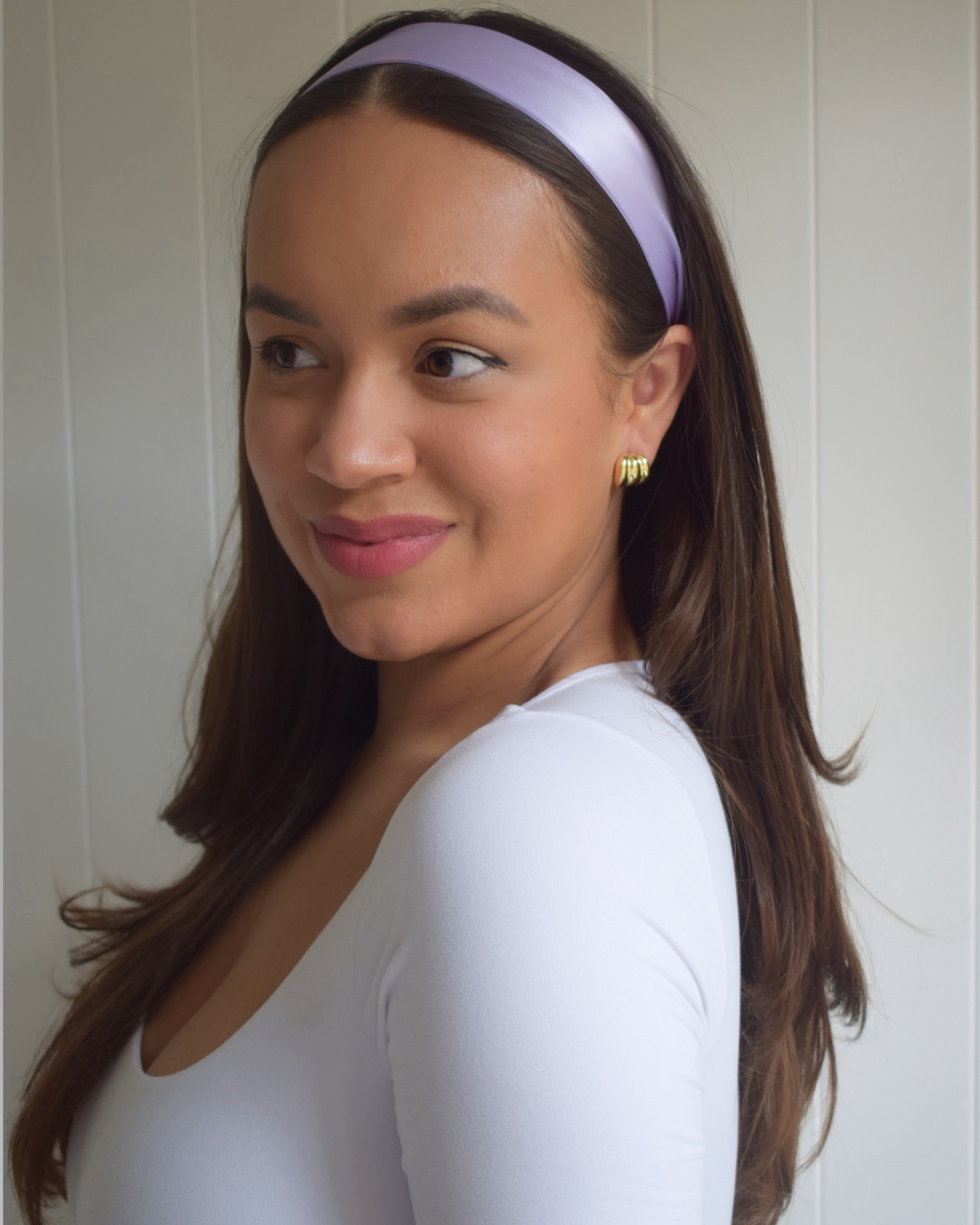 Silk Headband - Brown - Thin