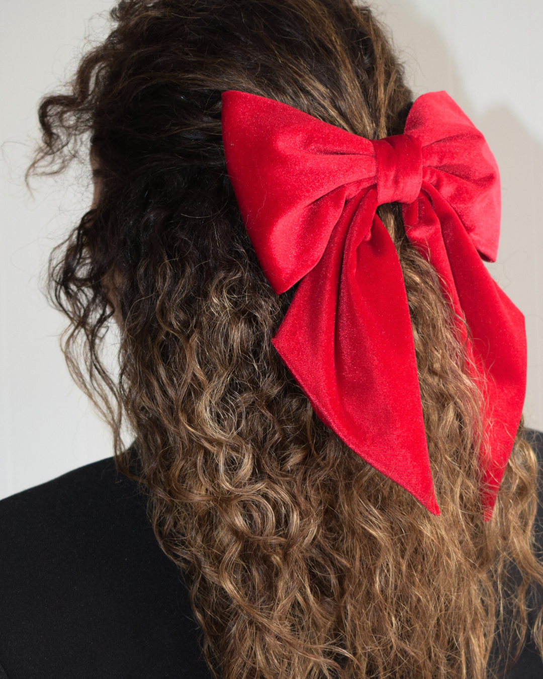 Hair bow - Red Velvet