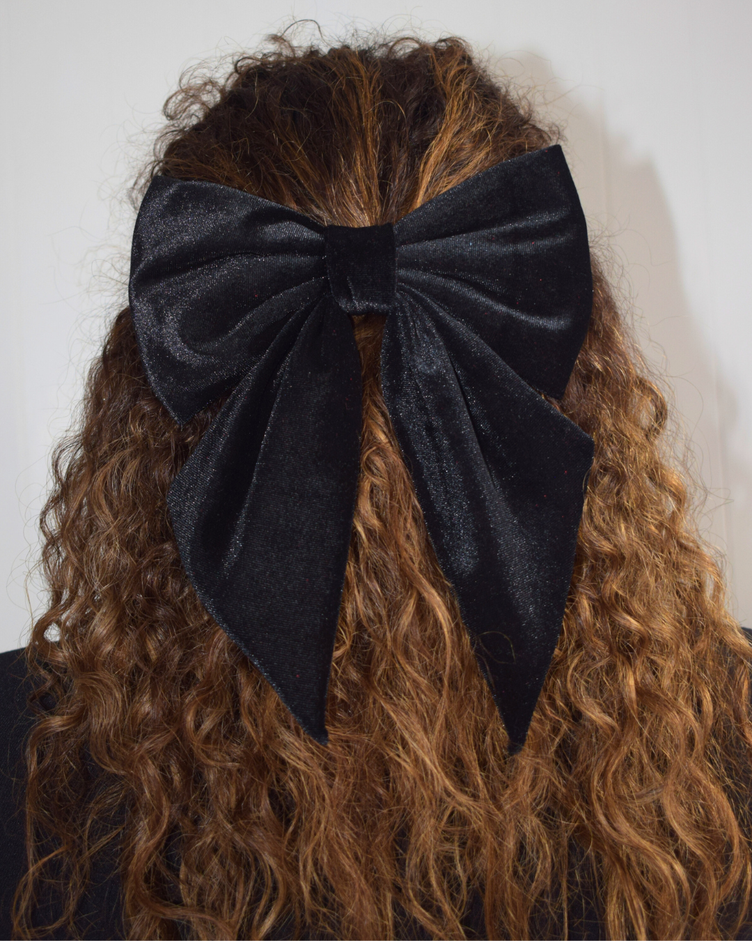 Hair bow - Blue Velvet