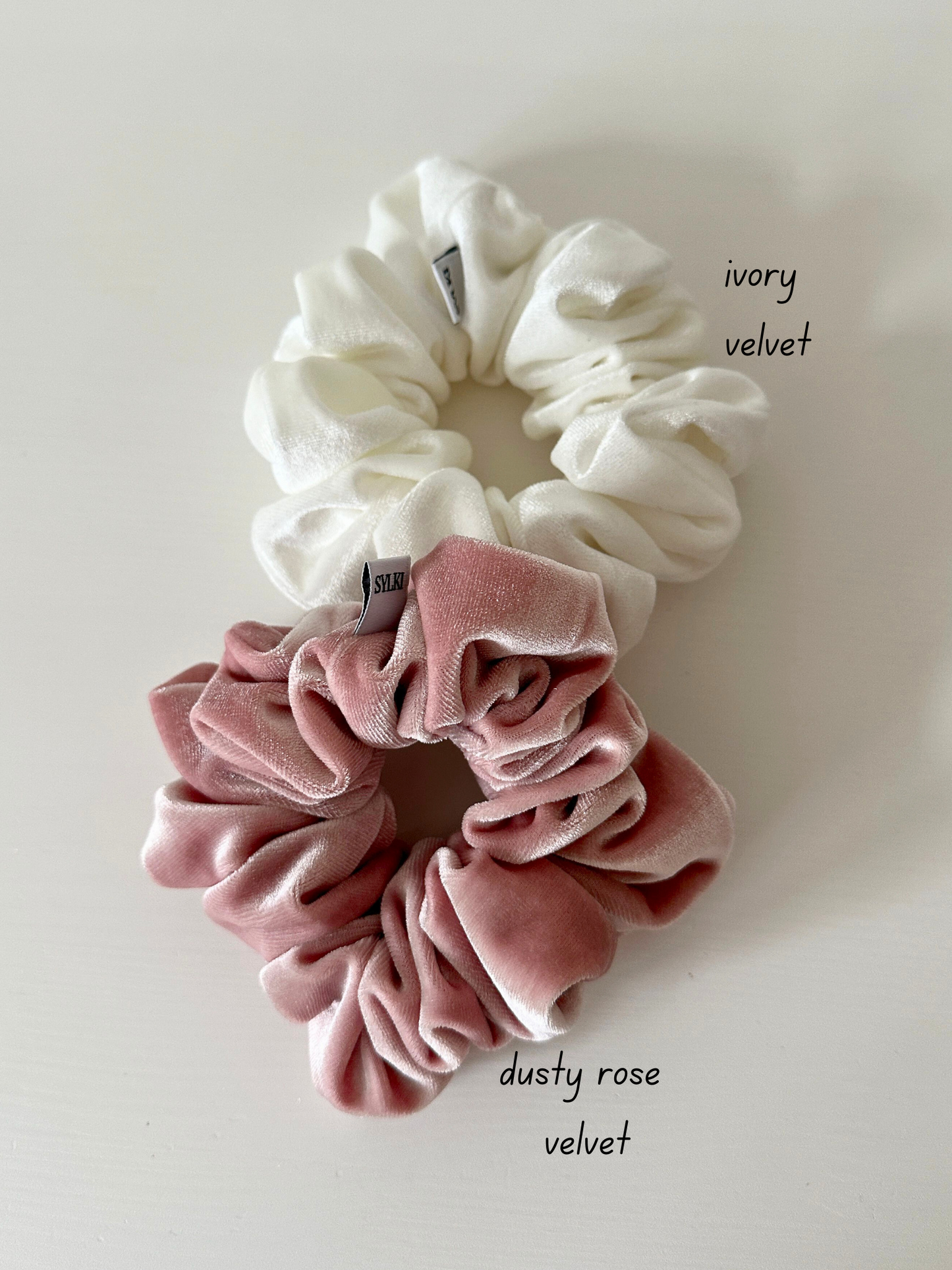 NEW: Dusty Rose Velvet Scrunchie