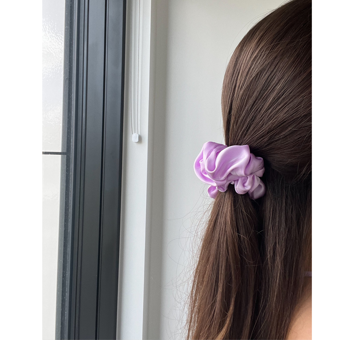 Lilac Pure Silk Scrunchie