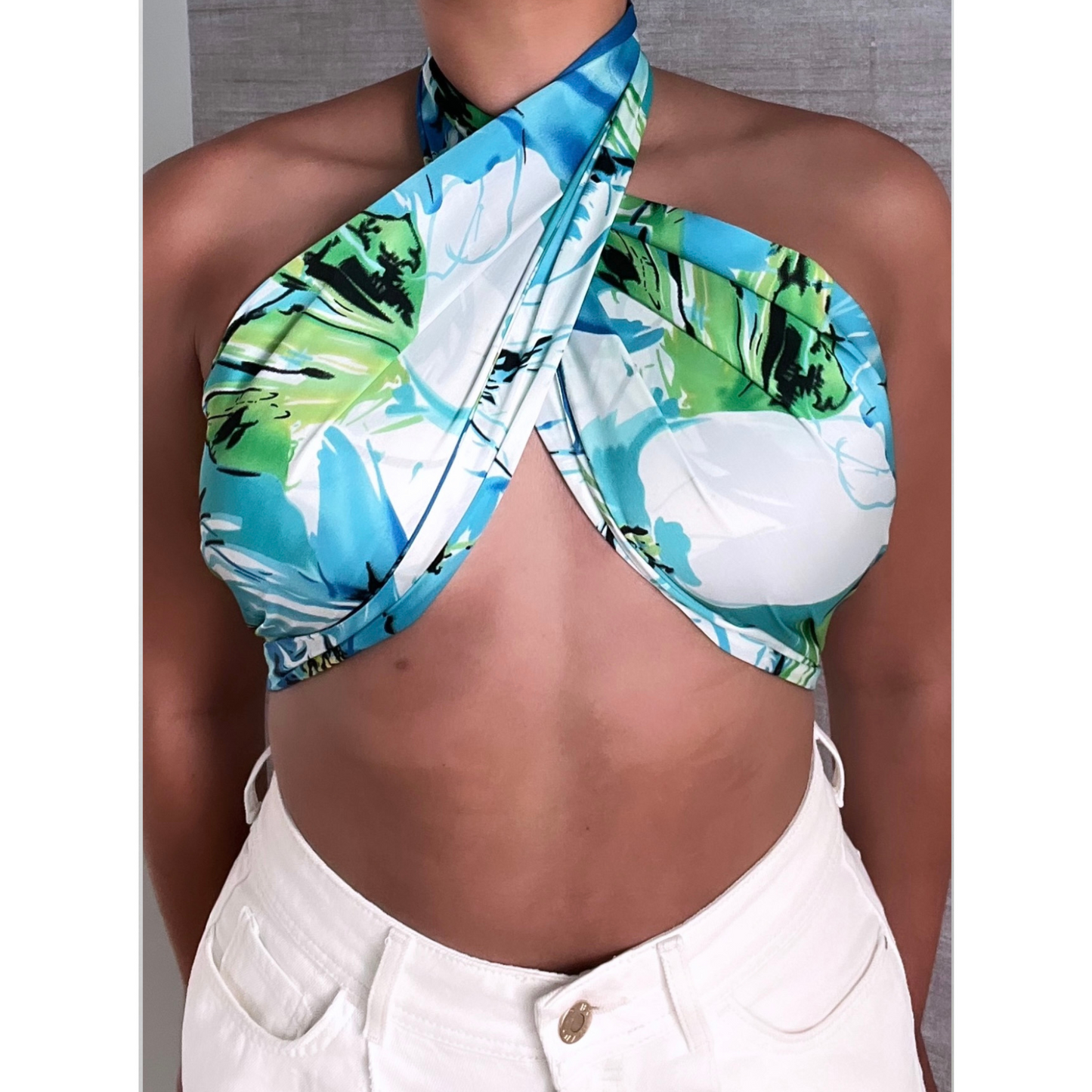 Satin Scarf Top (6 colours)