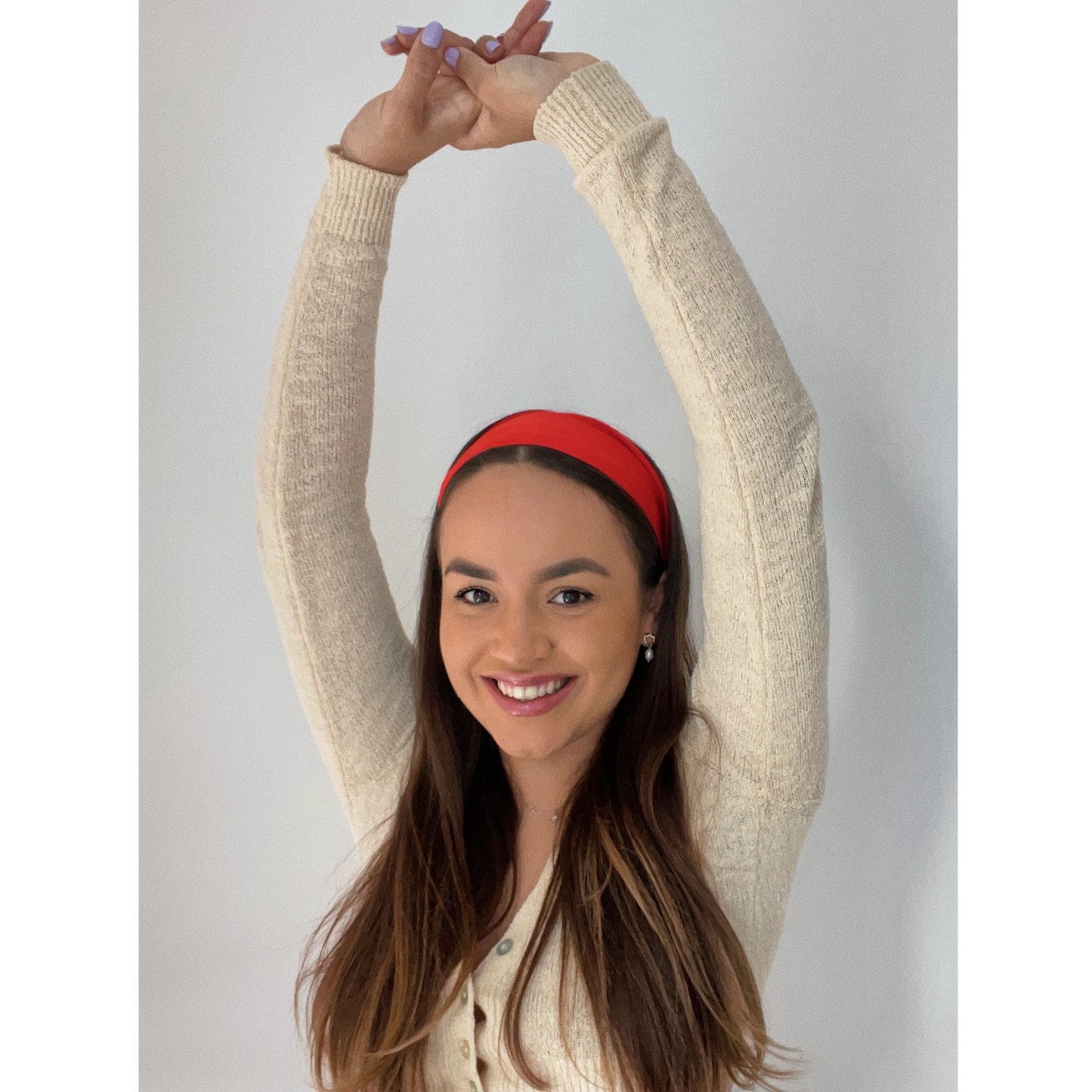 Satin Headband - Orange