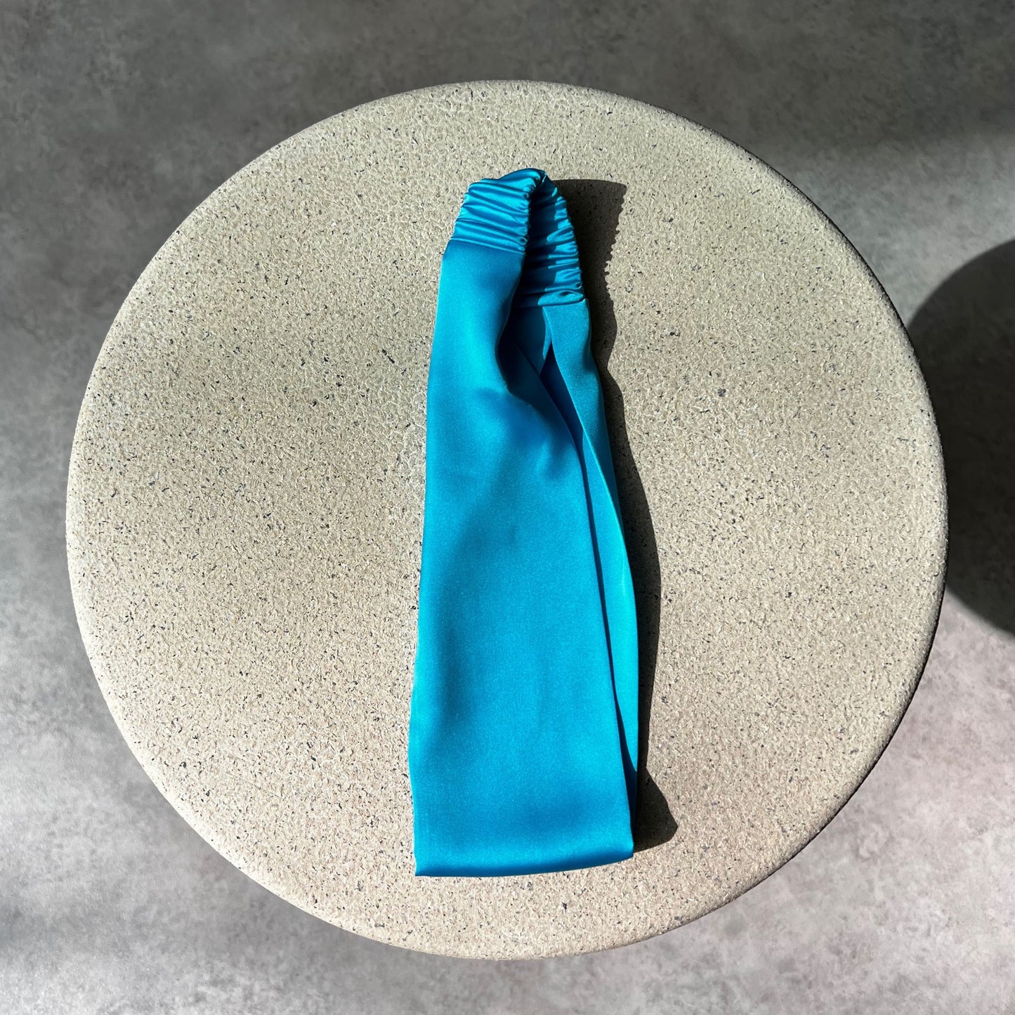 Satin Headband - Sky Blue