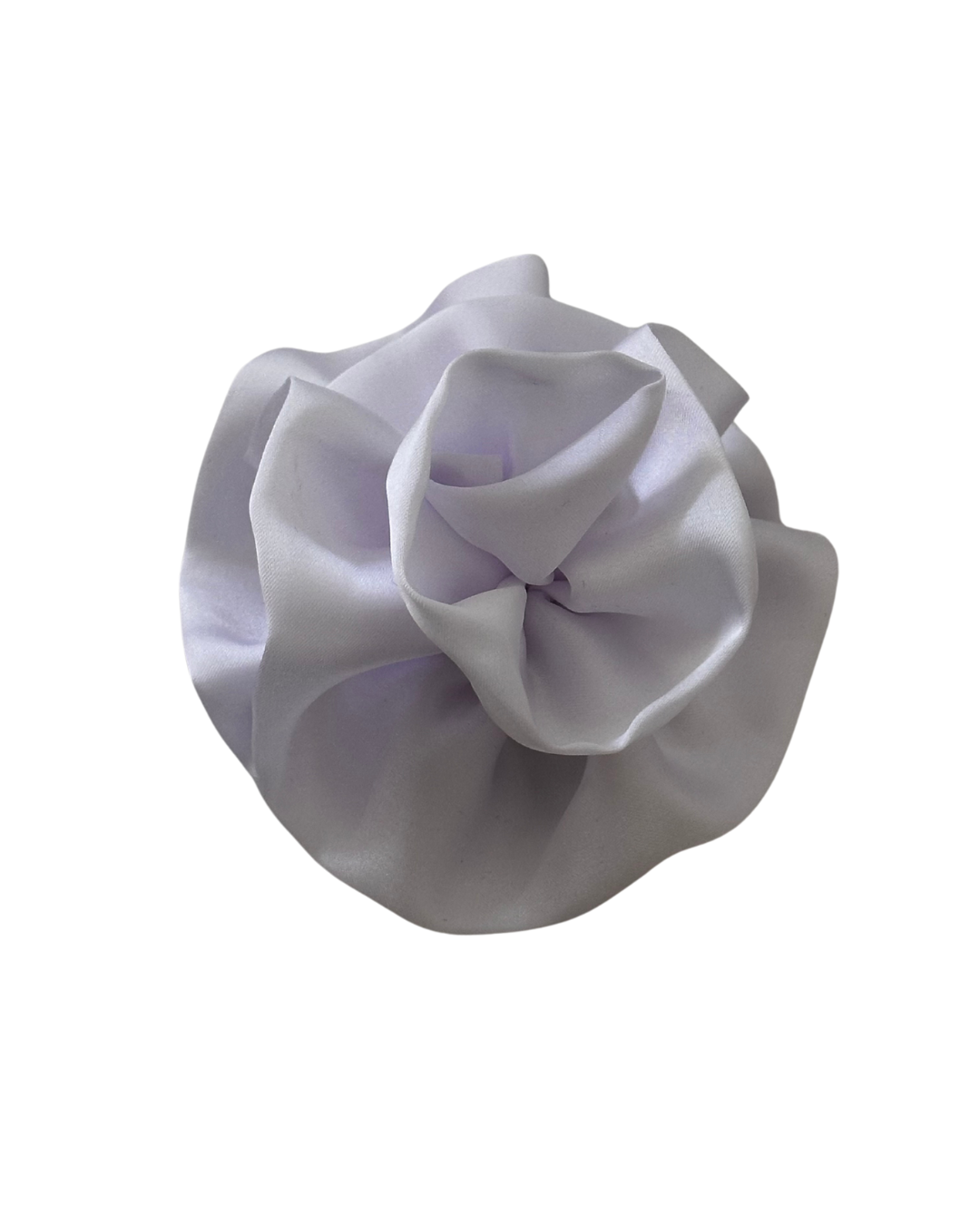 White flower scrunchie