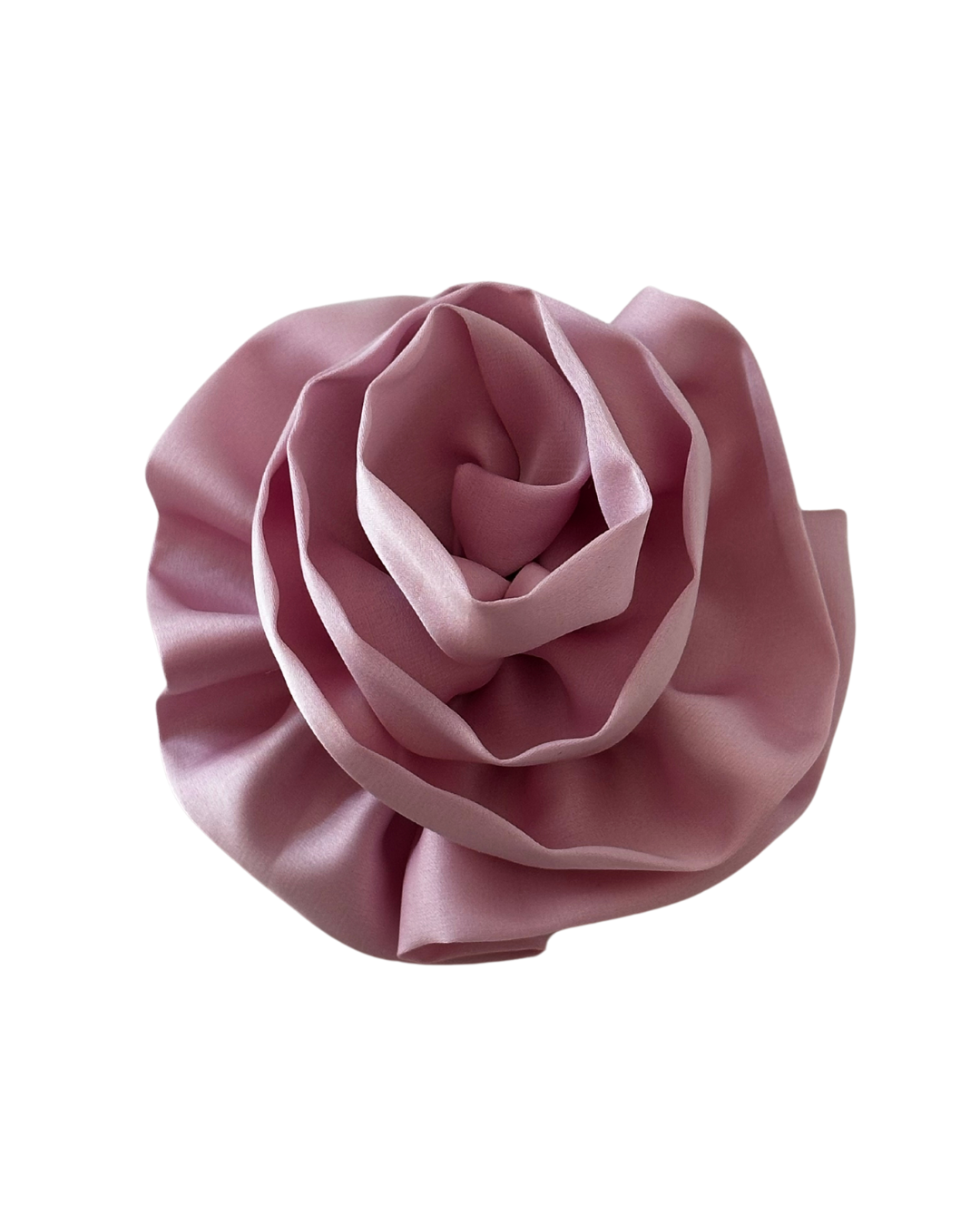 Light pink flower scrunchie