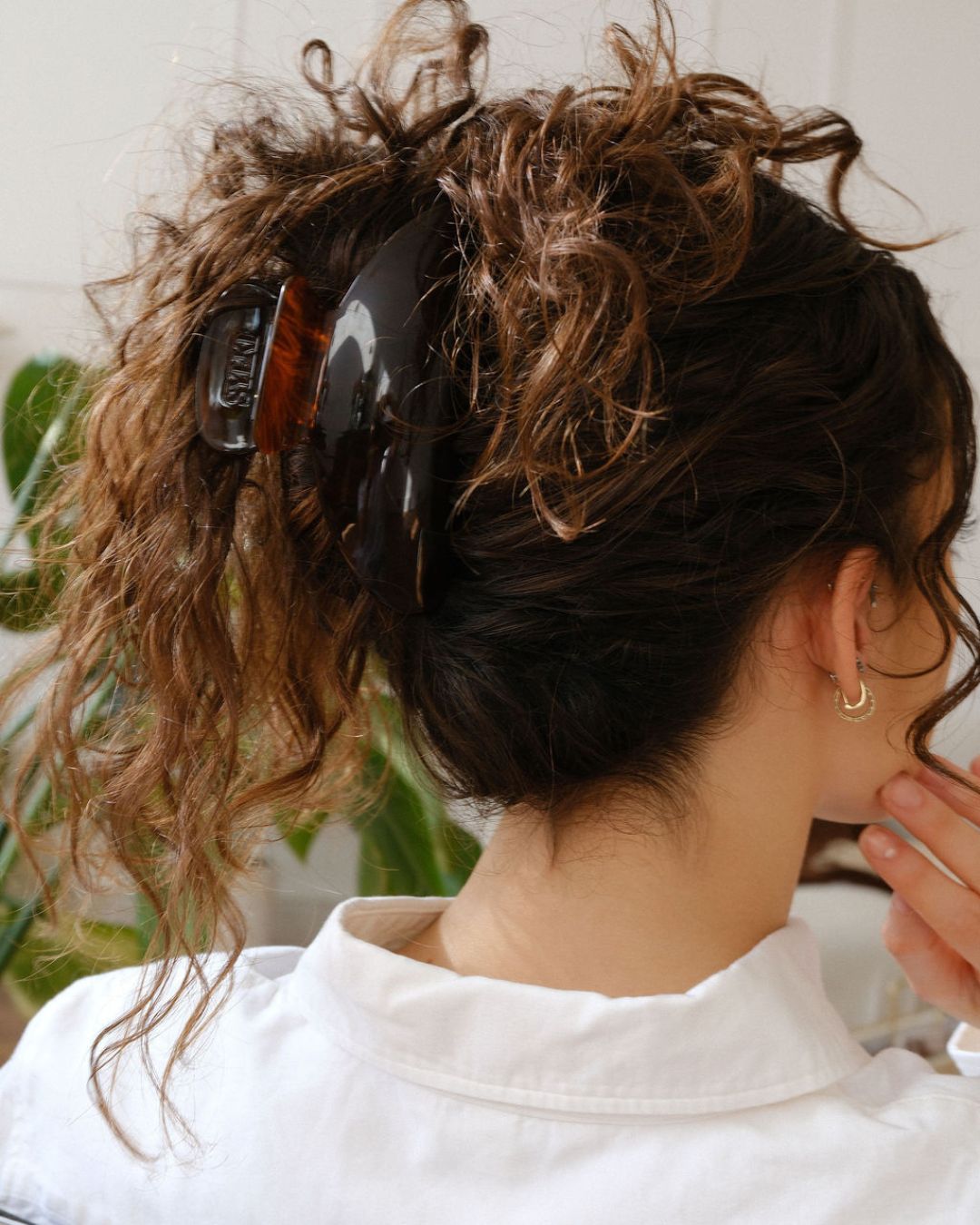 Acetate Claw Clip in Canela