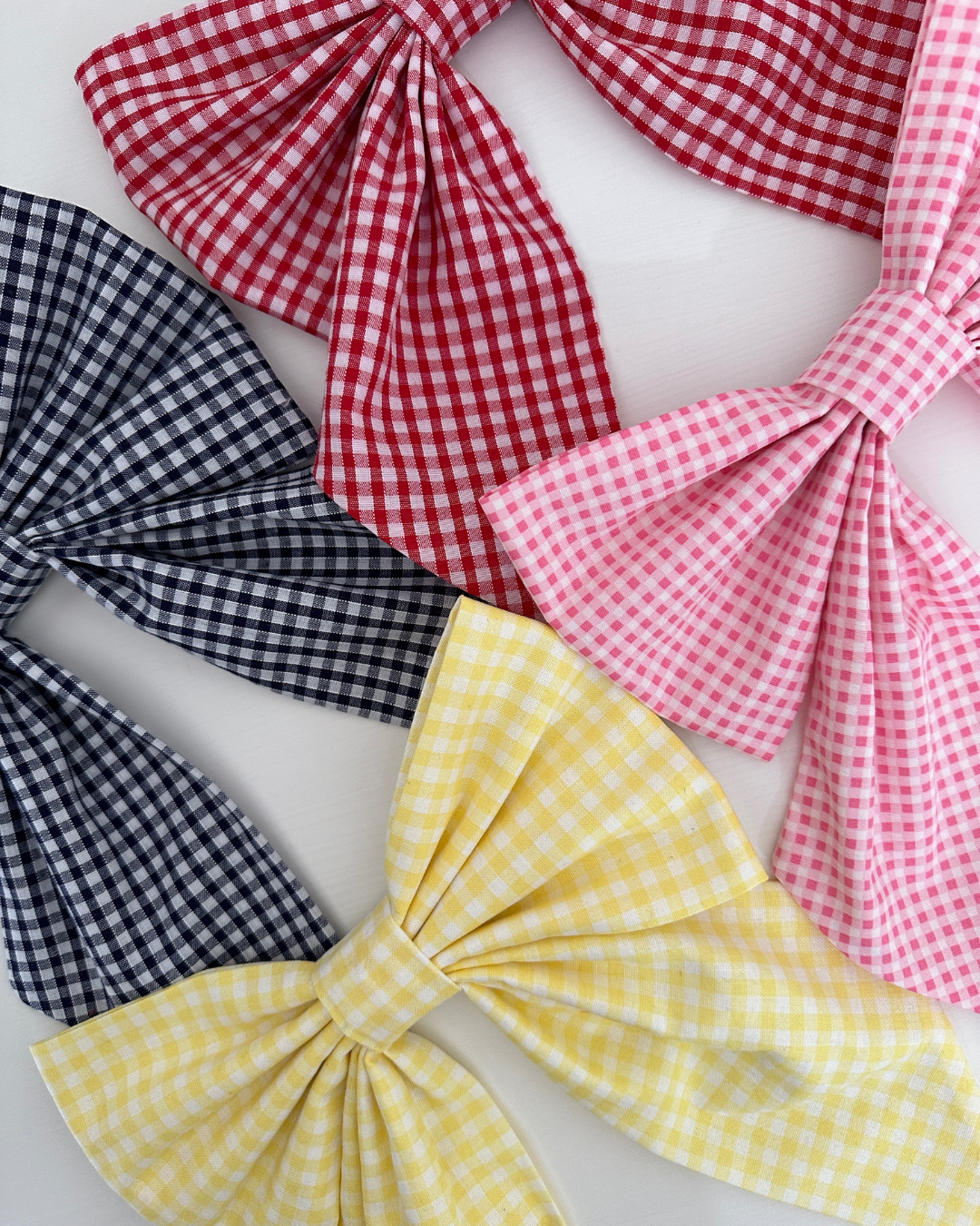 Hair bow - Red Gingham
