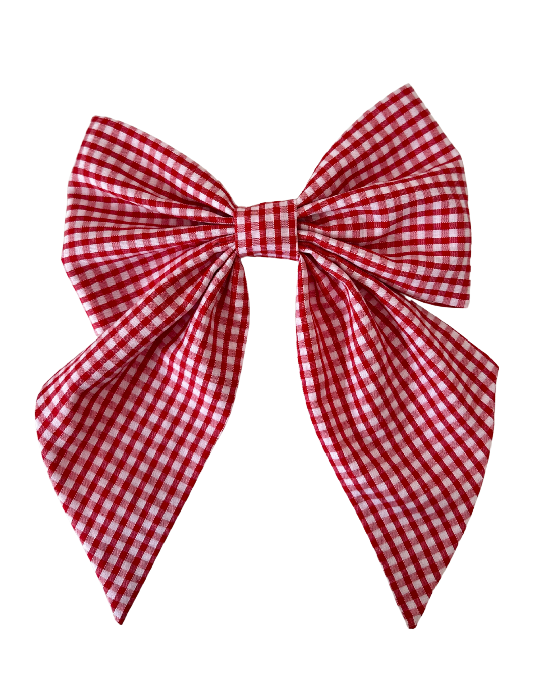 Hair bow - Red Gingham