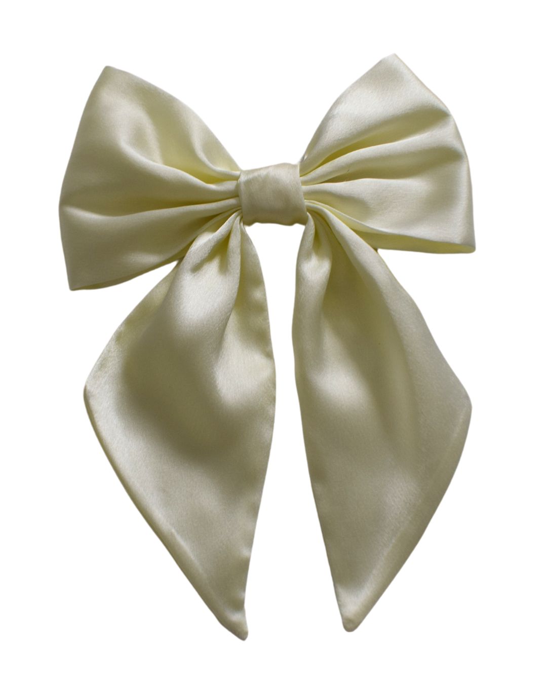 Hair bow - Buttermilk (light yellow)