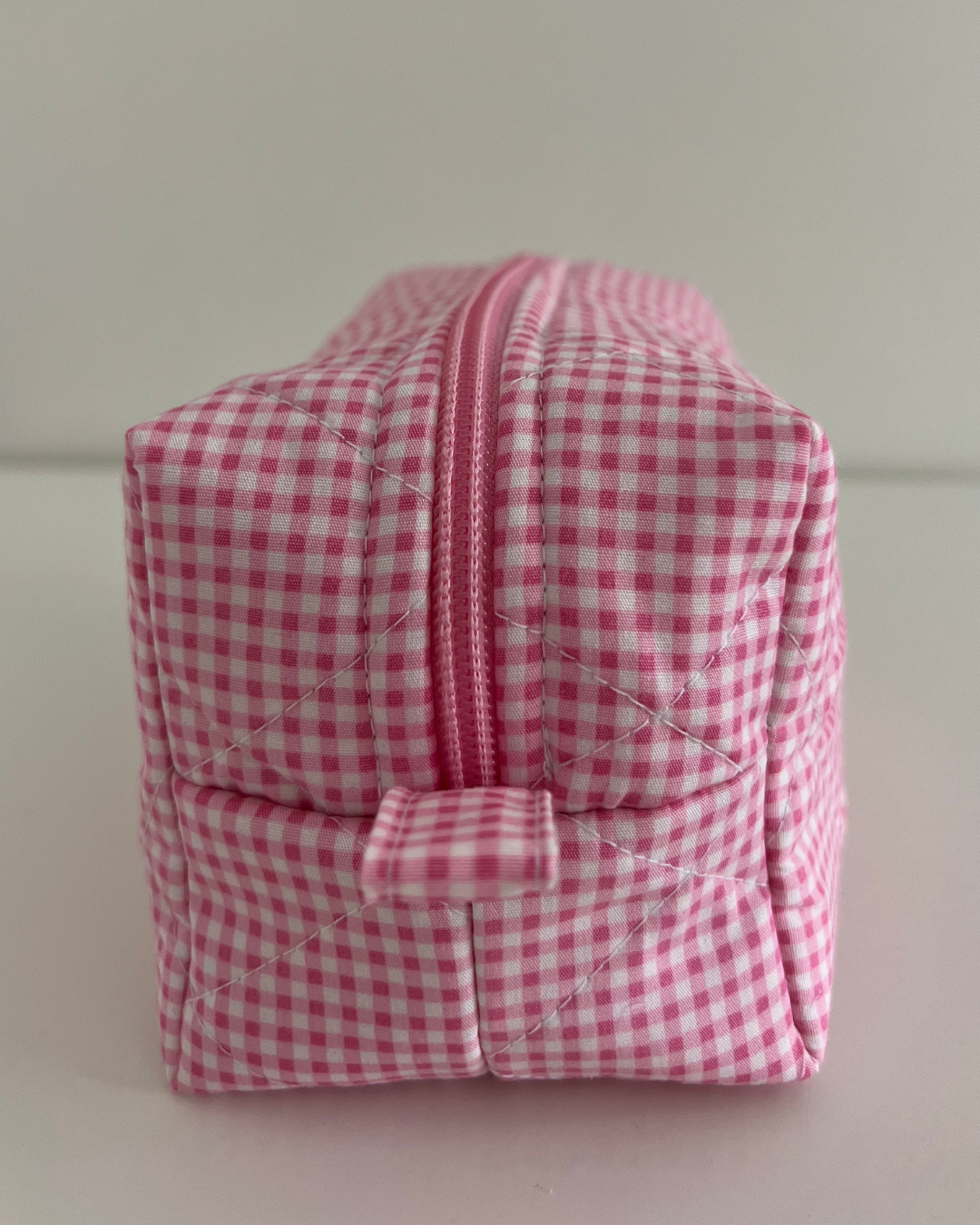 NEW: Pink Gingham Makeup Bag