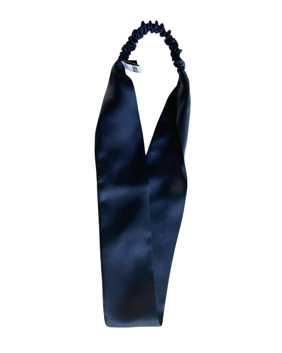 Silk Headband - Navy - Thin