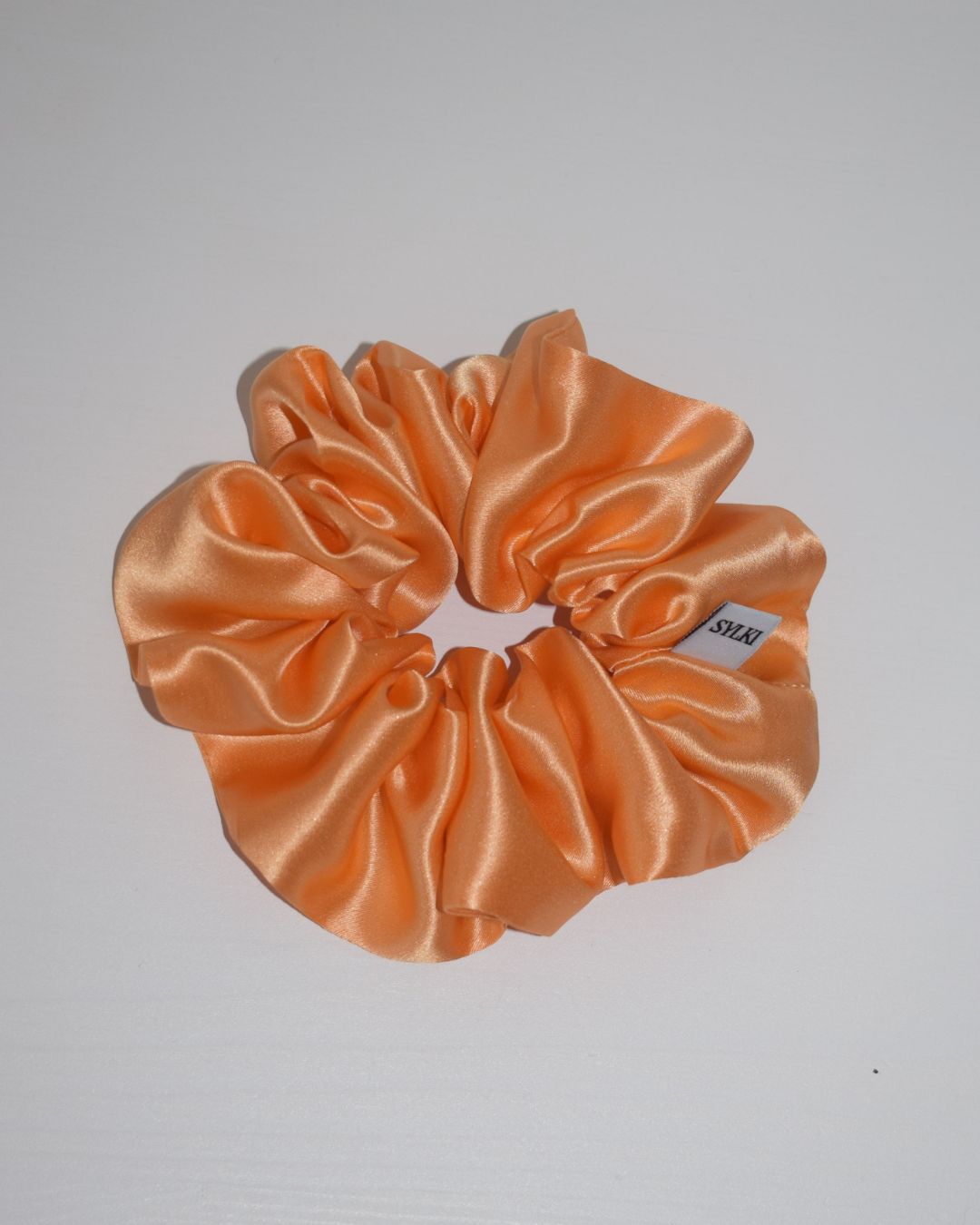 Light Orange (peach) Pure Silk Scrunchie