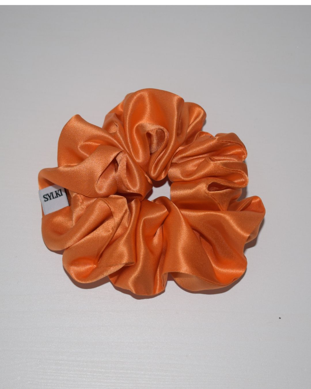 Dark Orange (papaya) Pure Silk Scrunchie