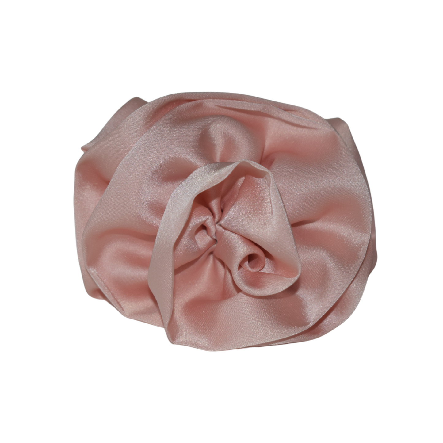 Peach flower hair clip