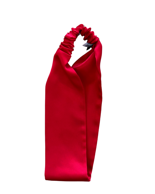 Silk Headband - Red - Wide
