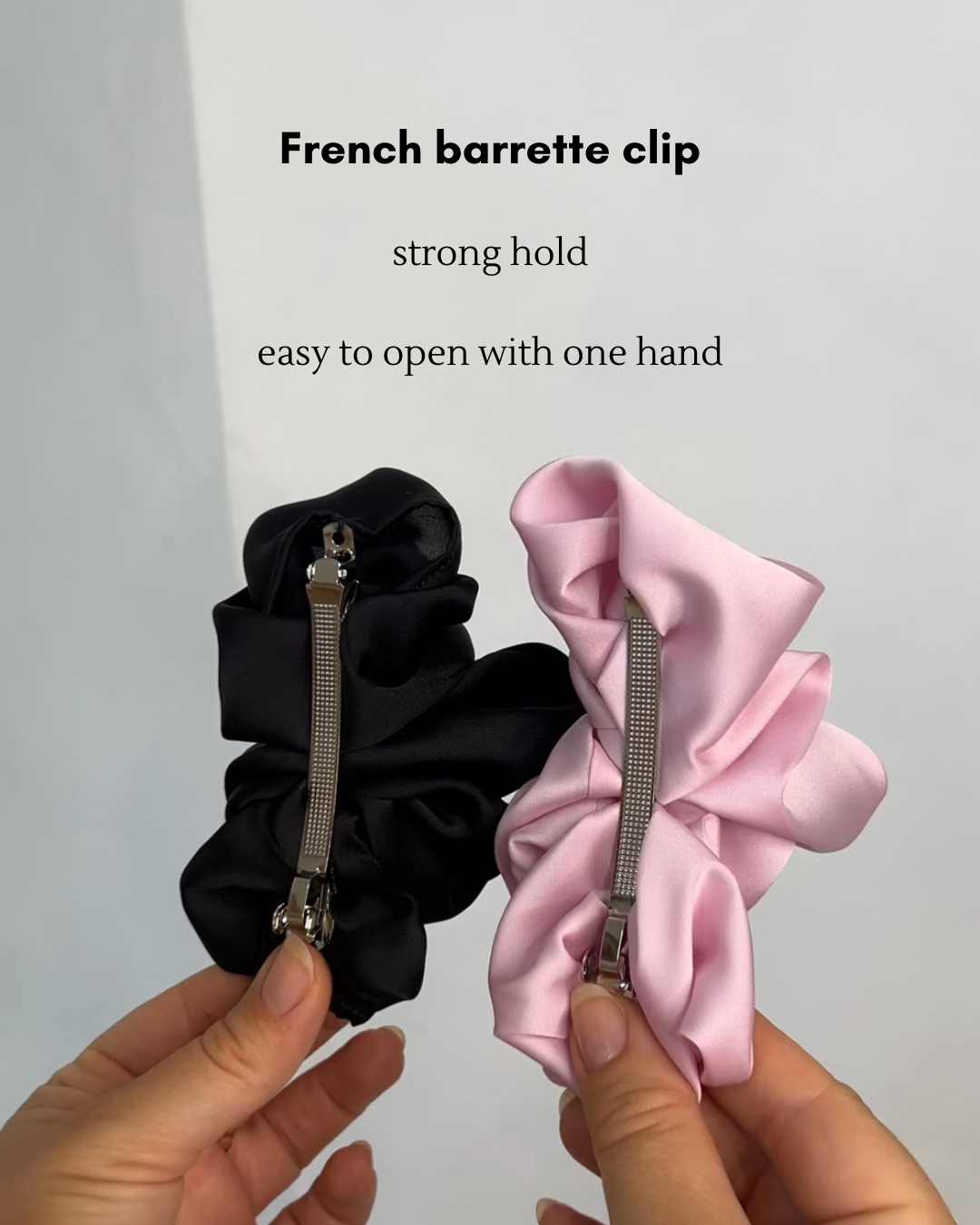 Scrunchie Barrette Hair Clip
