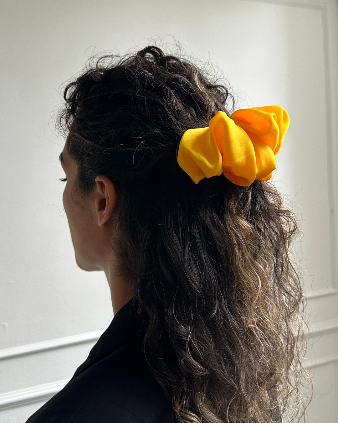Scrunchie Barrette Hair Clip