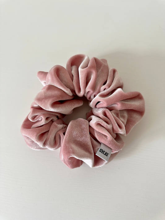 NEW: Dusty Rose Velvet Scrunchie