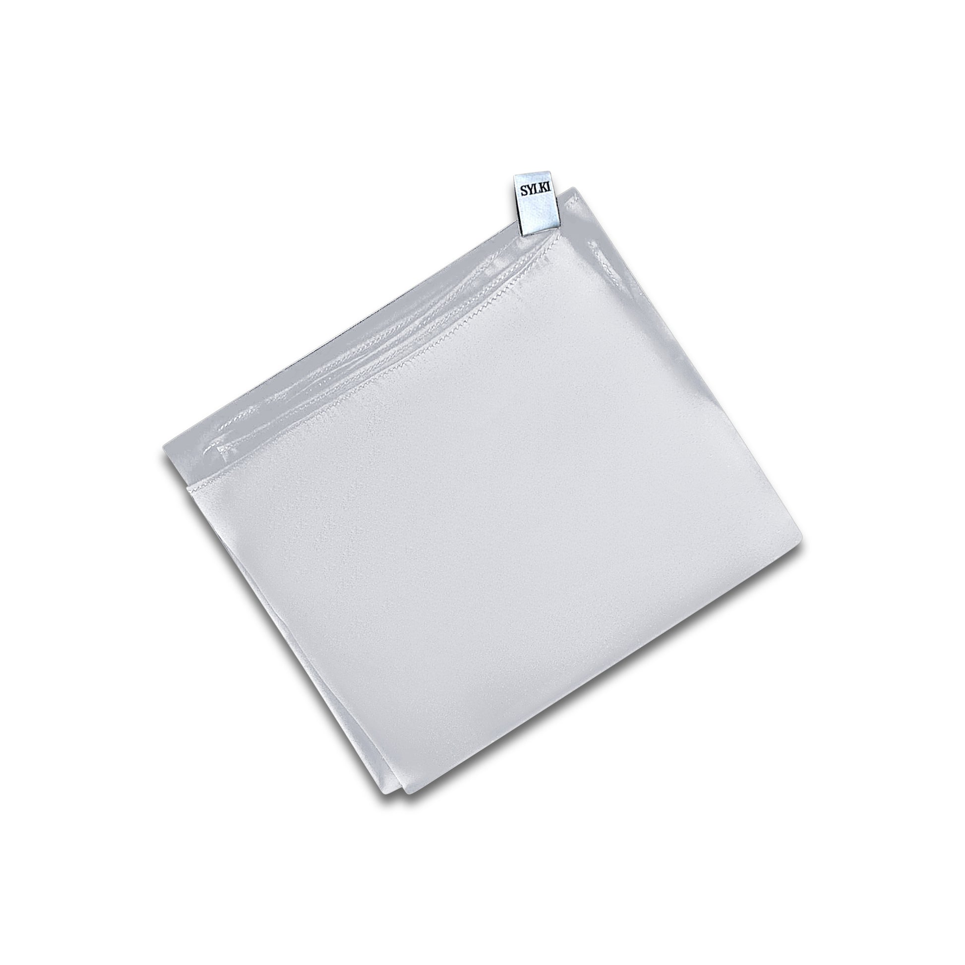 white scarf folded in square