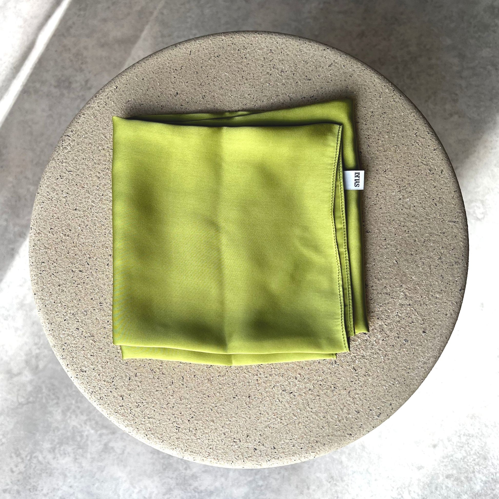 green scarf silk