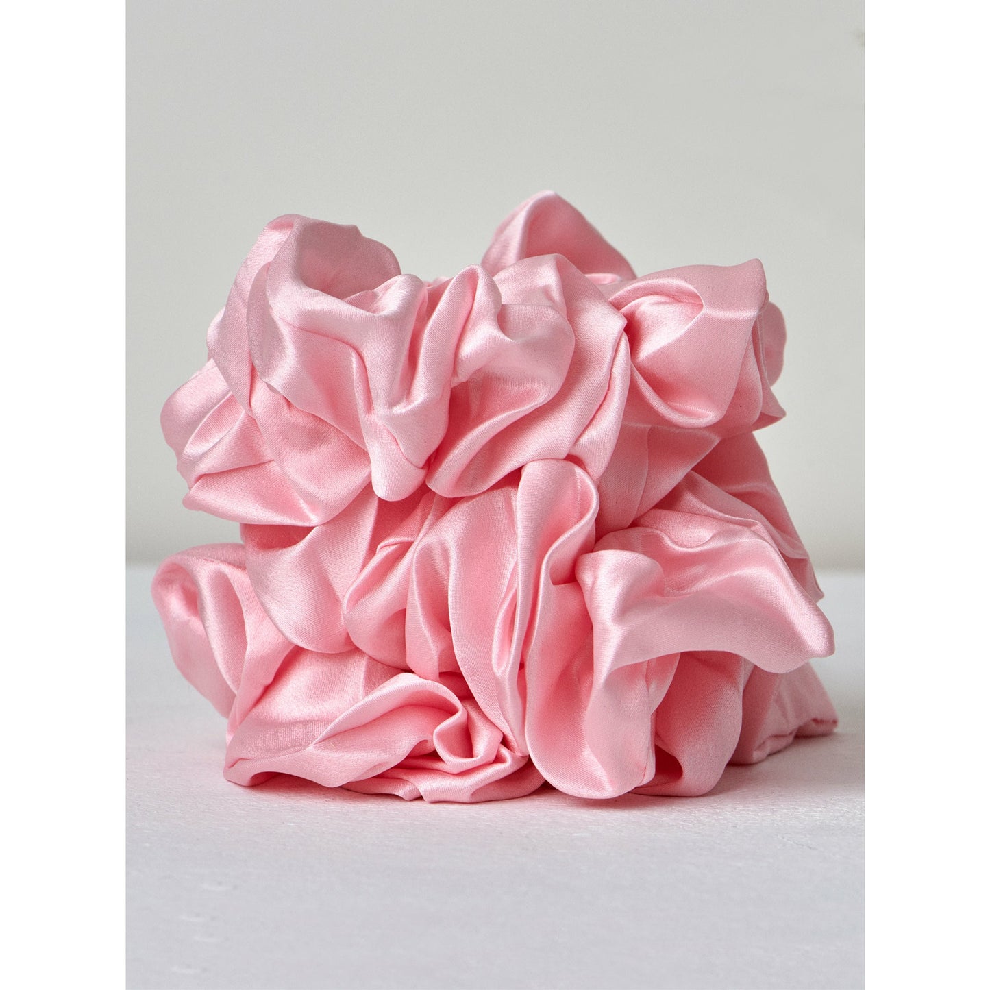 pink silk scrunchies