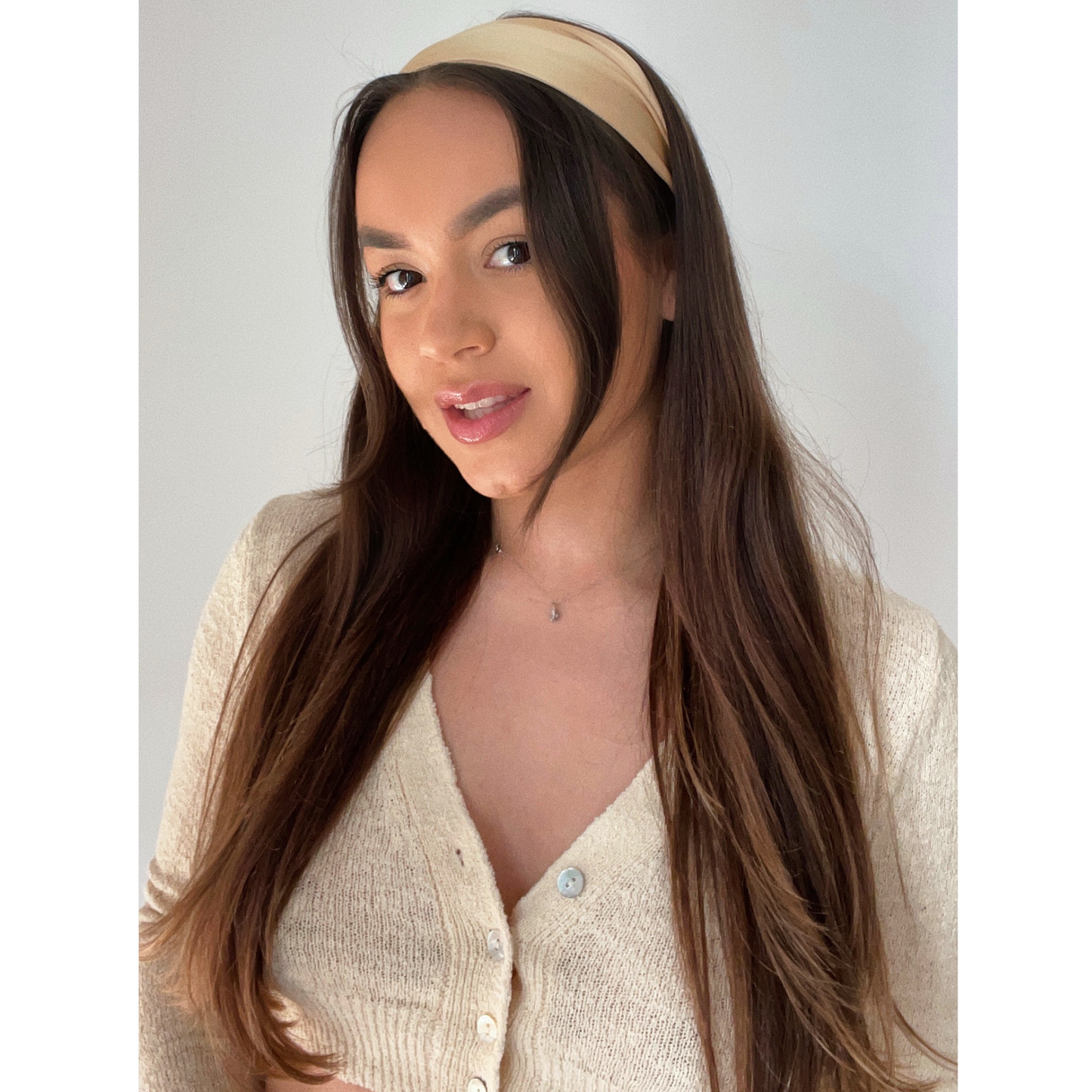 Satin Headband - Gold
